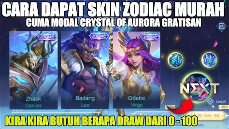 Butuh Berapa Coa Cara Dapat Skin Zodiac Zhask Joni Modal Coa Gratisan