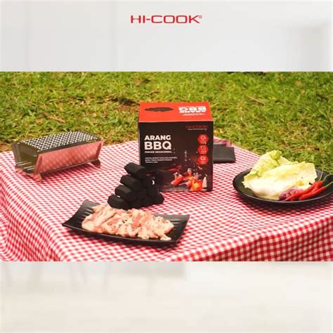 Hi Cook Arang Briket Bbq Finger Hexagonal Premium Box Berat Kg