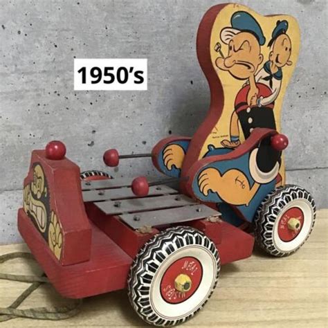 Popeye Vintage Car Toy Xylophone Rattle Popeye Ebay