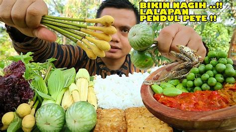 MUKBANG SEDERHANA IKAN ASIN JAPUH SAMBEL TERASI LALAPAN MENTAH PETE