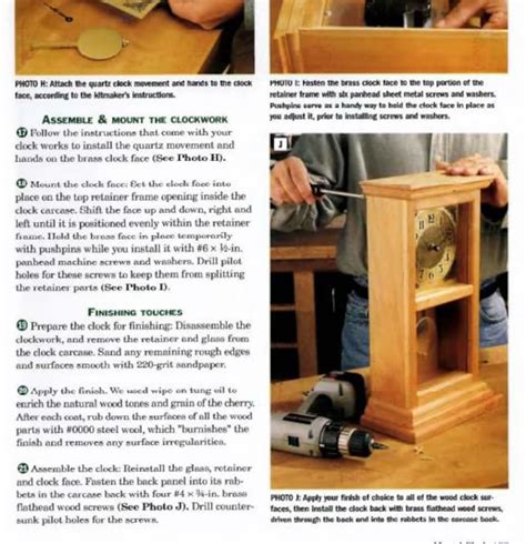 Mantel Clock Do It Yourself Woodworking Projects Mantel Etsy