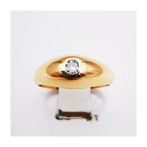 Bague Jonc Or Jaune Diamant Ct Atelier Yuwa Ciao Jp