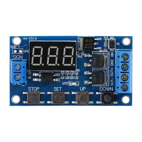 Dc V V Trigger Cycle Delay Timer Switch Turn On Off Relay Module