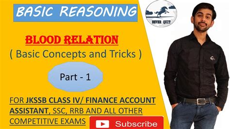 Blood Relation Reasoning Tricks Part Jkssb Jkp Bsf Cisf Rrb