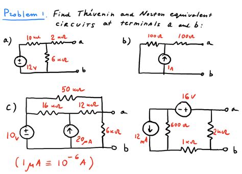 Solved Find Thevenin And Norton Equivalent Circuits At Chegg