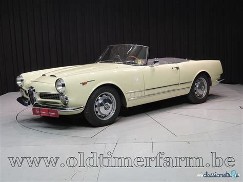 1962 Alfa Romeo 2000 Spider Touring 62 Ch3046 For Sale Belgium