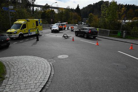 St Josefen Sg Kollision Zwischen Auto Und E Bike Fahrer