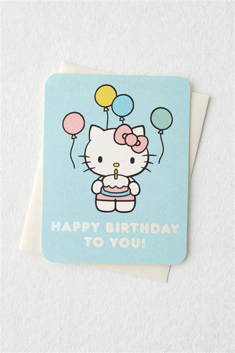 Hello Kitty Birthday Card | Urban Outfitters Australia - Clothing, Music, Home & Accessories