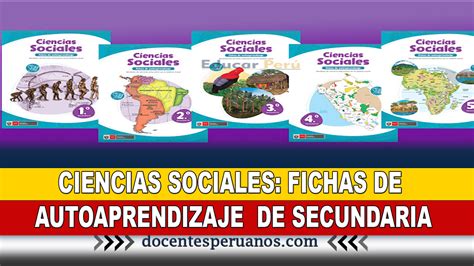 Ciencias Sociales Fichas De Autoaprendizaje De Secundaria