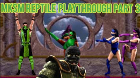 Mortal Kombat Shaolin Monks Reptile Playthrough Evil Monastery Youtube