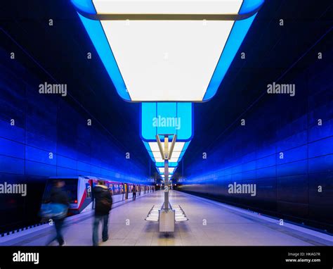 Interior Of Hafencity University Underground Station In Hamburg