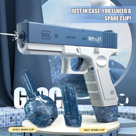 New Water Gun Electric Glock Pistol Shooting Toy Full Automatic