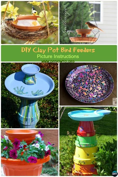 Diy Clay Pot Birdfeeders