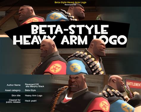 Beta Style Heavy Arm Logo [team Fortress 2] [mods]