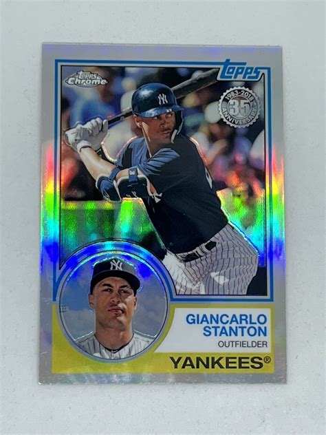 Giancarlo Stanton 2018 Topps Chrome 1983 35th Anniversary Retro