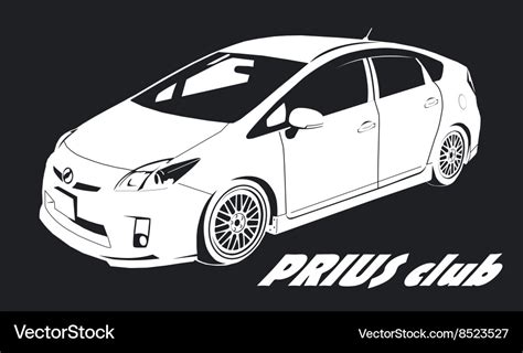 Prius Club Logo Royalty Free Vector Image Vectorstock