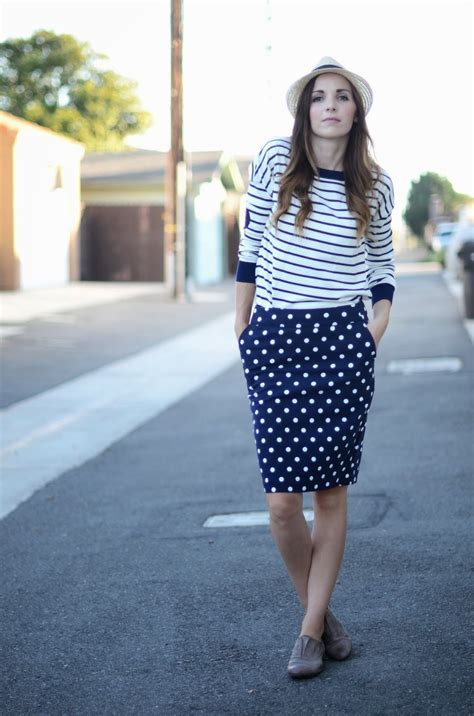 POLKA DOTS STRIPES A GIVEAWAY Merrick S Art Pencil Skirt