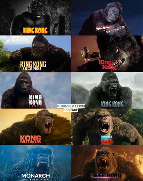 Evolution Of King Kong Godzilla Vs Kong Know Your Meme