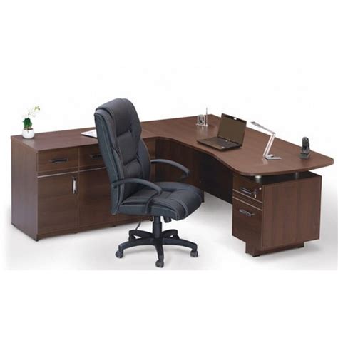 Wooden L Shape Executive Table For Office Brown At Rs 45000 In Guwahati