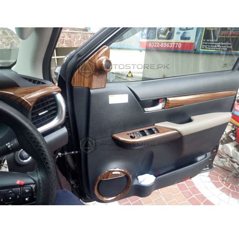 Toyota Hilux Revo Wood Style Interior 2016-2021 - Autostore.pk