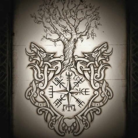 Yggdrasil Symbol Tattoo