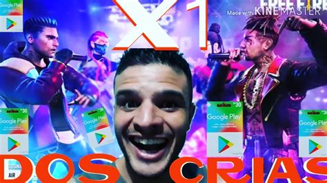 FREE FIRE AO VIVO X1 DOS CRIAS CAMPEONATO VALENDO GIFT CARD PARTE 3