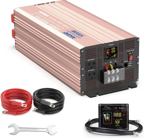 Xwjne 48v 5000w Power Inverter Pure Sine Wave Dc To 110v120v Ac 10000