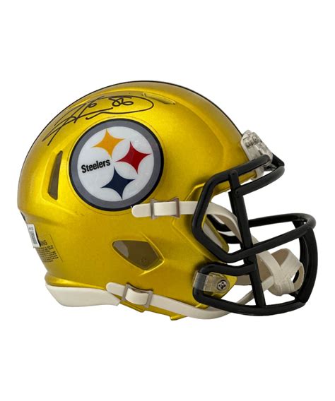 Hines Ward Signed Pittsburgh Steelers Flash Mini Helmet Vsr Beckett