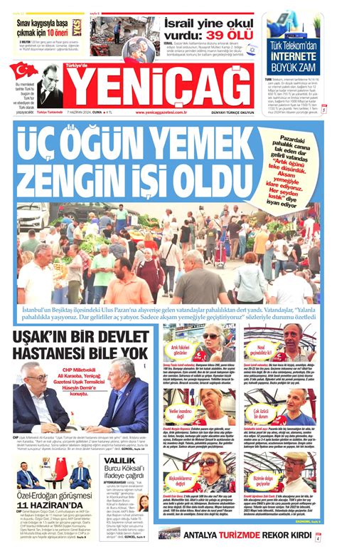 Yeni A Gazetesi Yeni A Man Et Oku Haberler Haziran