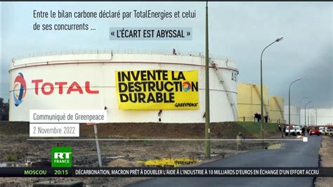 Greenpeace Accuse Total Davoir Sous Valu Ses Missions Carbones