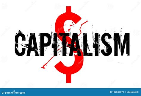 Capitalism sticker stamp stock vector. Illustration of capitalist ...