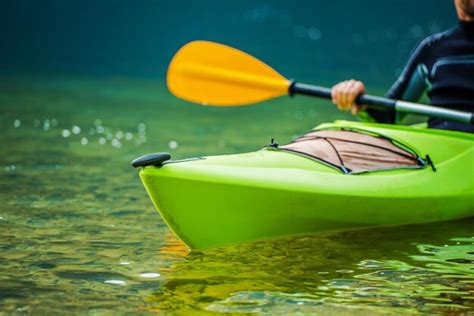 Premium Photo | Kayaker on the river