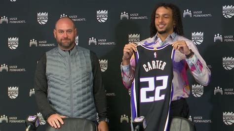 Kings Draft Pick Devin Carter Introduced By Gm Monte Mcnair At Press