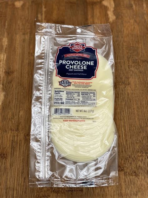 Provolone Cheese Sliced 8oz Pack Giordano Garden Groceries