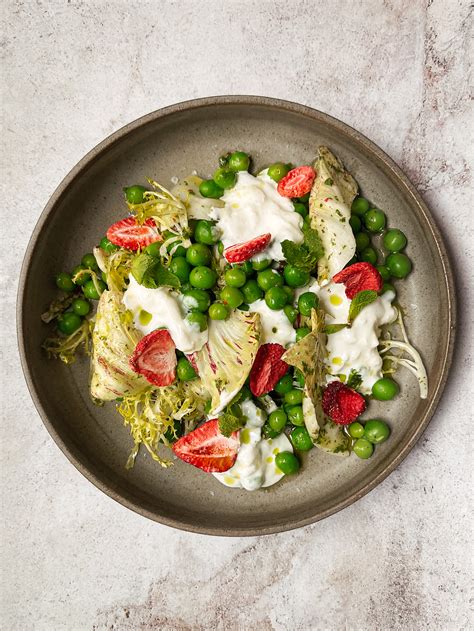 Garden Pea Salad With Stracciatella Di Bufala Shemesh Kitchen