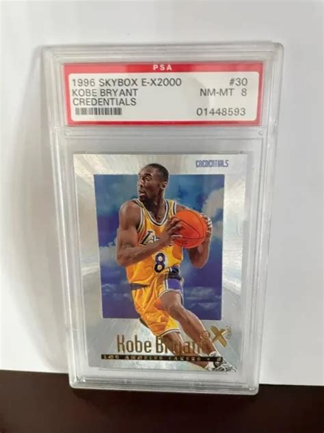 Kobe Bryant Skybox E X Credentials Rc Psa Lakers Carte