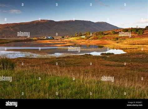 View Over Loch A Mhuilinn At Milltown Near Applecross At Sunset