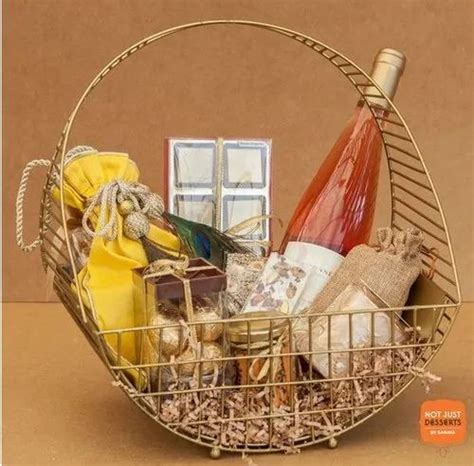 Gold Metal Wire Gift Baskets Size Dimension X X Ht At Rs Piece