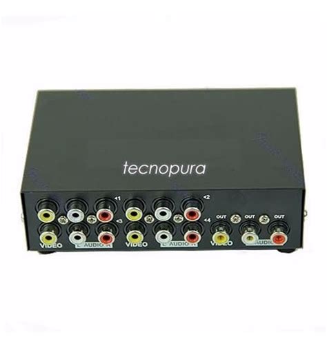 Splitter Rca 1x4 / Switch Rca 4x1 - Puertos Conmutables - $ 69.900 en ...