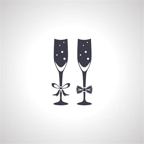 Premium Vector Champagne Flute Icon Glass Of Champagne Icon