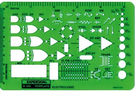 Template Electro-Logic Symbols | Alvin | Drafting