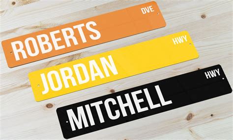 Personalised Metal Street Signs Custom Street Sign - Etsy