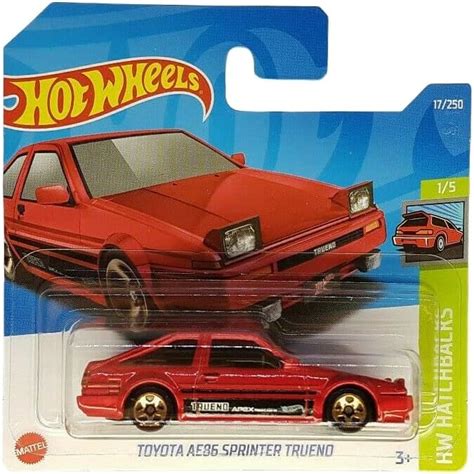 Hot Wheels Toyota AE Sprinter Trueno HW Hatchbacks HCW Short Card Red Mattel