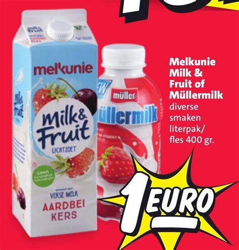 Melkunie Milk Fruit Of M Llermilk Gram Aanbieding Bij Nettorama