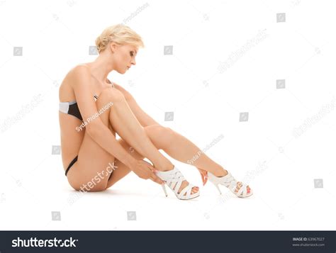 Sexy Woman Black White Lingerie Stock Photo Shutterstock