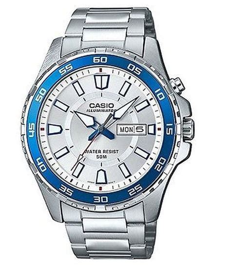 Free Shipping Casio Men S Super Illuminator Quartz Stainless Steel