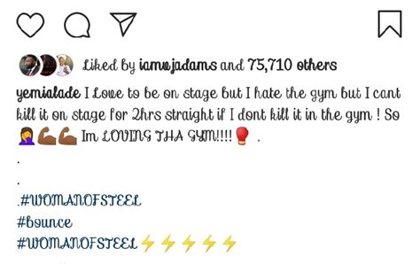 Yemi Alade Says She Hates The Gym