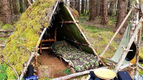 Bushcraft Camp Overnighter Bushcraft Table Youtube