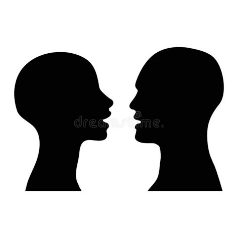 Two Women Talking Silhouette