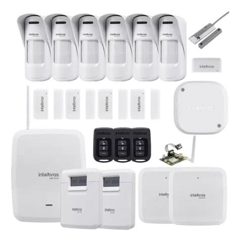 Kit Alarme Amt 8000 Sf E Wifi C 5 Magnéticos E 6 Infra Ext